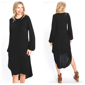 Boho Soft Midi Long Sleeve Dress✨️